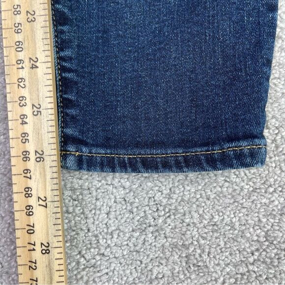 GAP Jeans Women's 28 Blue Cropped Skinny Mid-Rise Dark Denim Stretch Pockets - Picture 9 of 11